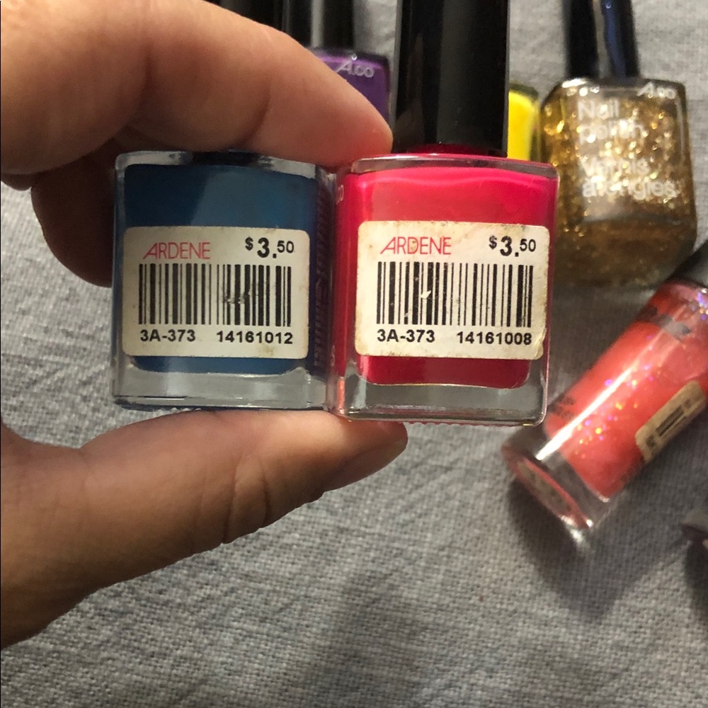 Ardene Vibrant Nail Polish Set - Blue, Pink, Yellow, Gold, Purple, Orange - Picture 6 of 6